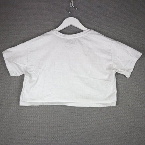 Ford Mustang Old School Car Cropped Tee Womens Medium - Picture 2 of 6